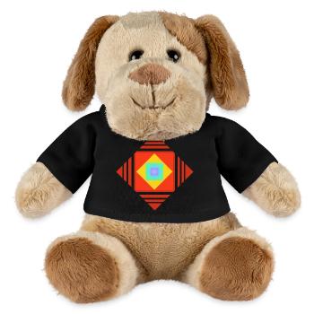  Farbenspiele und Muster - MiniFeet® Hund Helge - Schwarz - Vorne