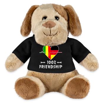 Mali and Germany 100% friendship - MiniFeet® Dog Helge - black - Front