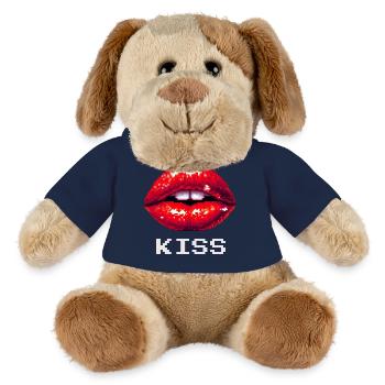 Red lips, kiss - MiniFeet® Dog Helge - french navy - Front