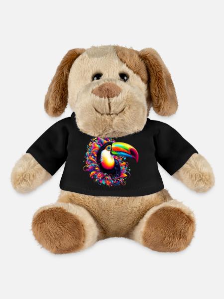 Toucan - Chien en peluche Helge MiniFeet® - noir