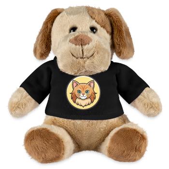 Gingembre Chat À Poil Long Race Dessin Animé Kawaii Animal - Chien en peluche Helge MiniFeet® - noir - Devant