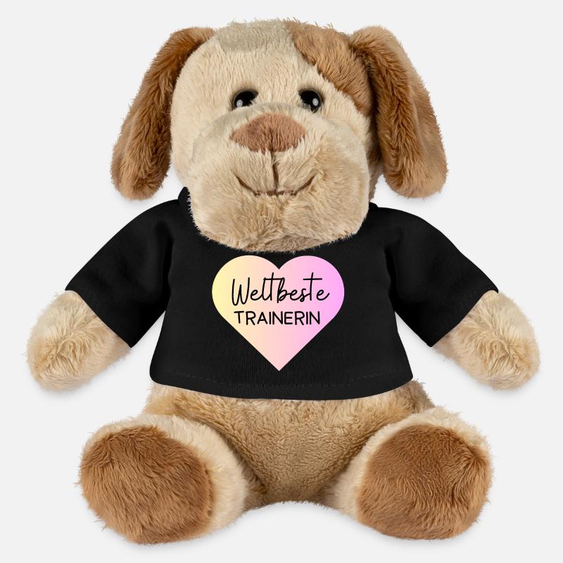 Weltbeste Trainerin! Personalisierbar - MiniFeet® Hund Helge - Schwarz