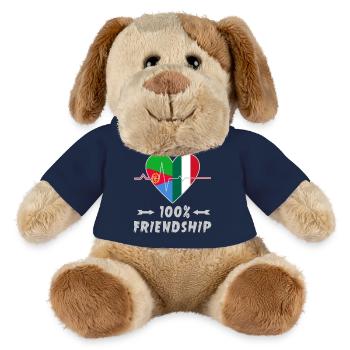 L'Érythrée et l'Italie : amitié à 100 % - Chien en peluche Helge MiniFeet® - bleu marine - Devant