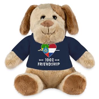 Äthiopien und Niederlande 100% Freundschaft - MiniFeet® Hund Helge - French Navy - Vorne