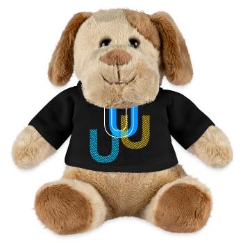 U Buchstabe - MiniFeet® Hund Helge - Schwarz - Vorne
