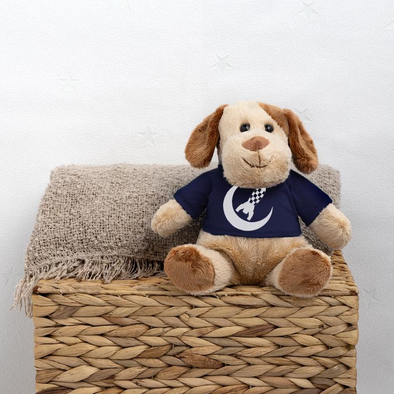 White rocket and half moon MiniFeet® Dog Helge