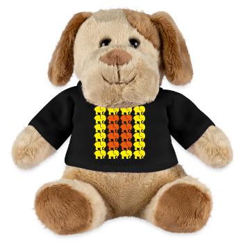 Éléphant - Chien en peluche Helge MiniFeet® - noir - Devant
