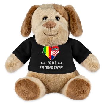 Mali and Croatia 100% friendship - MiniFeet® Dog Helge - black - Front