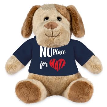 Kein Platz für Hass Stopp Hass Anti Hass - MiniFeet® Hund Helge - French Navy - Vorne