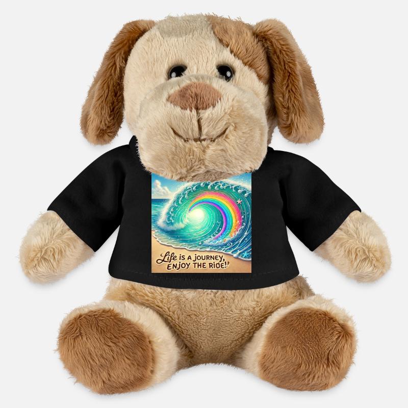 Wave Journey Rainbow Swirl - MiniFeet® Dog Helge - black
