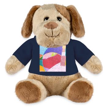 Peintures murales colorées - Chien en peluche Helge MiniFeet® - bleu marine - Devant