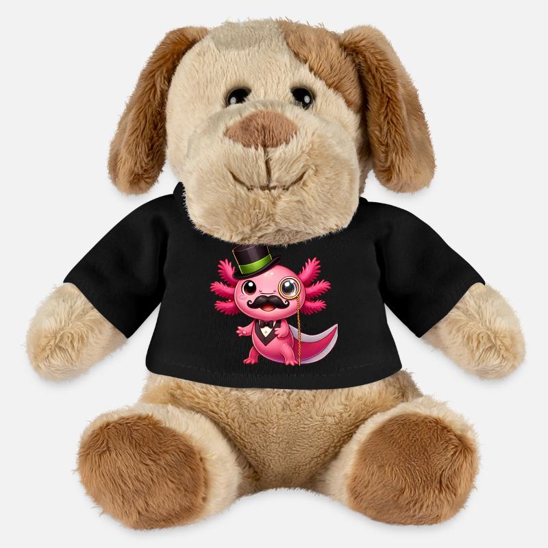 Sir Axolotl - Chien en peluche Helge MiniFeet® - noir