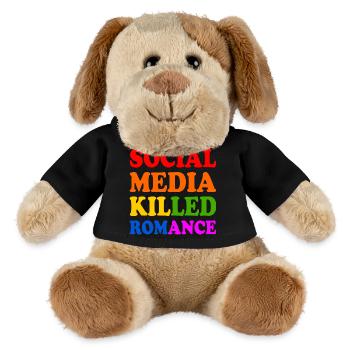 Social Media Killed Romance - MiniFeet® Dog Helge - black - Front