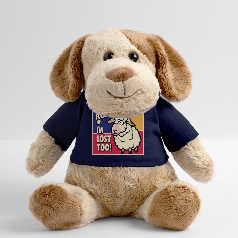 Moutons « Ne me suis pas – moi aussi je suis perdu ! » Chien en peluche Helge MiniFeet®