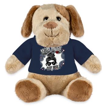 Mode Maman Activé – Mode veille désactivé - Chien en peluche Helge MiniFeet® - bleu marine - Devant