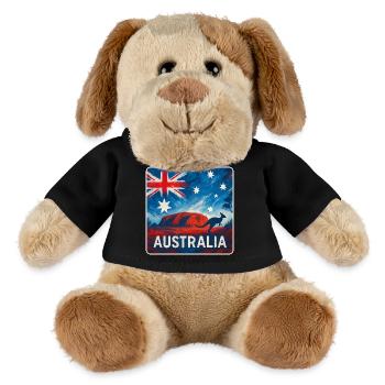 Australia Outback Design - MiniFeet® Dog Helge - black - Front