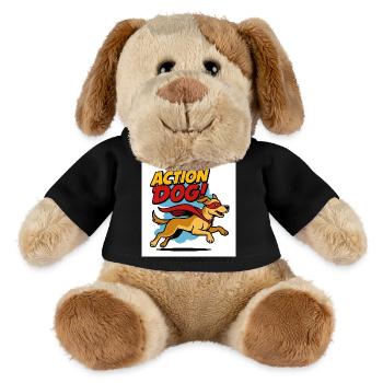 Action Hund Superheld - MiniFeet® Hund Helge - Schwarz - Vorne