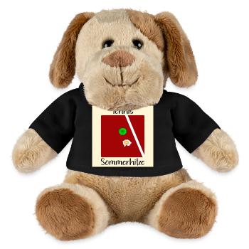 SOMMER TENNIS SPIEGELEIER - MiniFeet® Hund Helge - Schwarz - Vorne