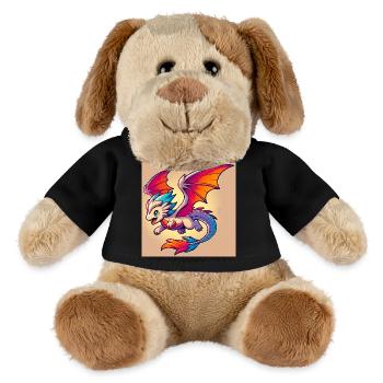 dragon - MiniFeet® Dog Helge - black - Front