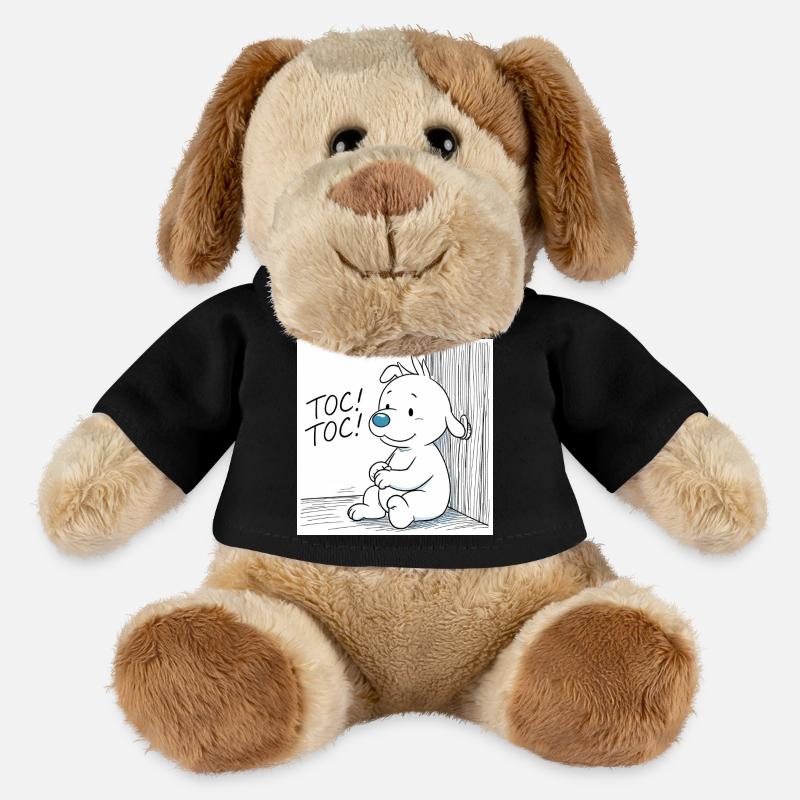 Idéfix Frappe Toc Toc Toc - Chien en peluche Helge MiniFeet® - noir
