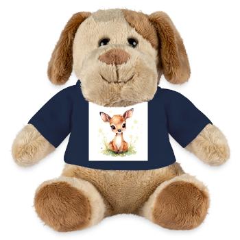 Mignon bébé cerf - Chien en peluche Helge MiniFeet® - bleu marine - Devant