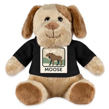 Scène d’hiver fantaisiste de l’orignal - Chien en peluche Helge MiniFeet® - noir - Devant