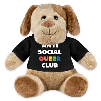 LGBTQ - Anti Social Queer Club - MiniFeet® Dog Helge - black - Front