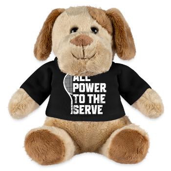 Tennis Shirt Power Serve - MiniFeet® Dog Helge - black - Front