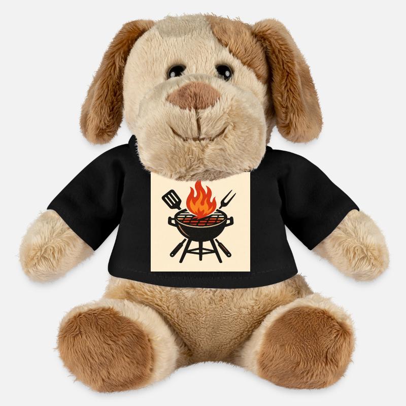 Fiery barbecue evening - MiniFeet® Dog Helge - black