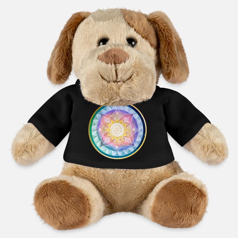 Conception harmonieuse de la méditation mandala - Chien en peluche Helge MiniFeet® - noir