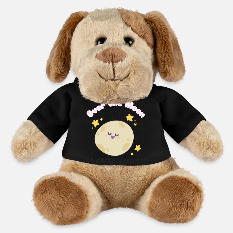 Over_the_Moon Phrases Slang Idiom funny cutedesign - MiniFeet® Dog Helge - black