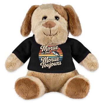Kabeljau Tag Kabeljau immer - MiniFeet® Hund Helge - Schwarz - Vorne