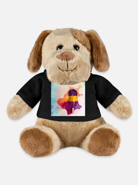 Popsicle - Chien en peluche Helge MiniFeet® - noir