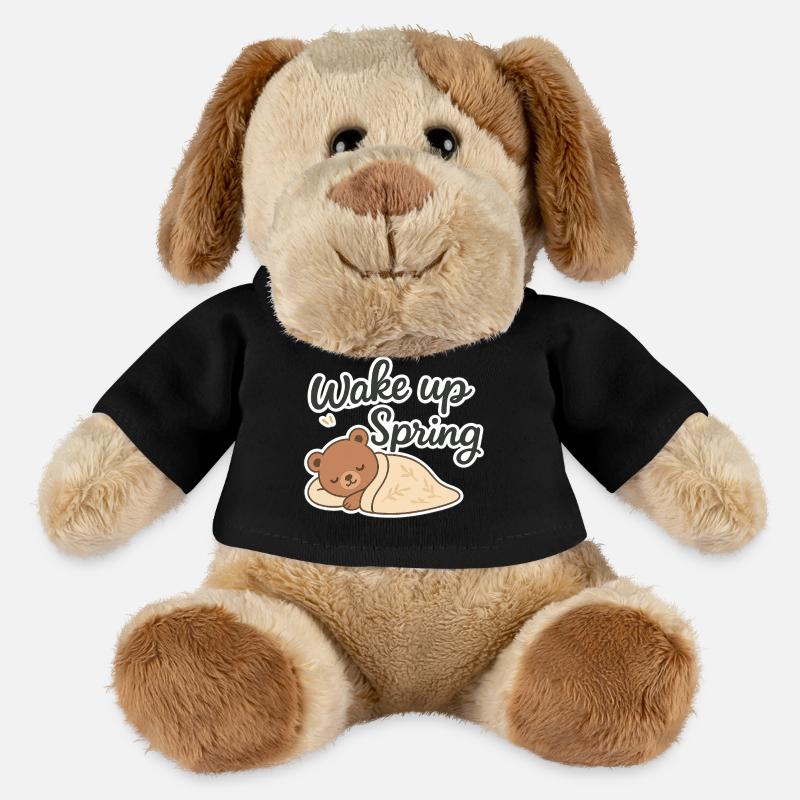 Wake up Spring – Cute Sleeping Bear Design - MiniFeet® Dog Helge - black