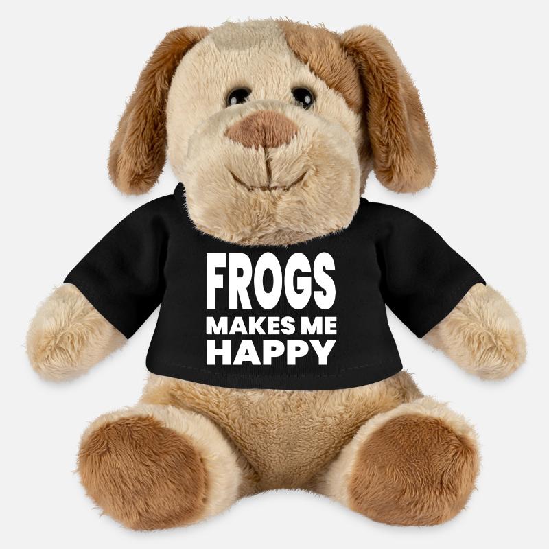 Grenouilles - Chien en peluche Helge MiniFeet® - noir