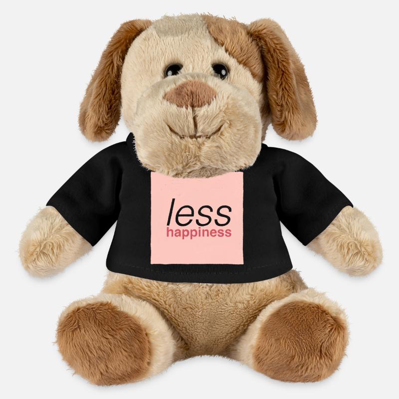 Less happiness  - Chien en peluche Helge MiniFeet® - noir