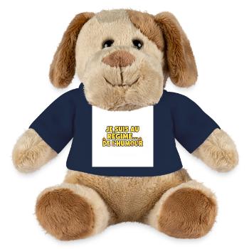 Ich mache eine humorvolle Diät - MiniFeet® Hund Helge - French Navy - Vorne