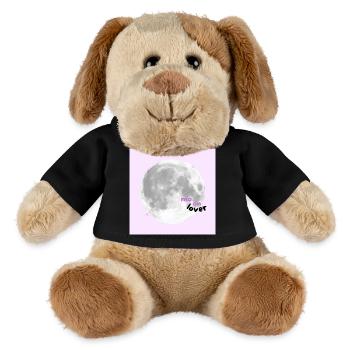 Moon Lover – Cute Pink Aesthetic Design 🌕💗✨🌸 - MiniFeet® Hund Helge - Schwarz - Vorne