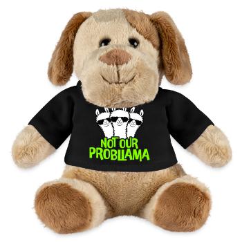Not our Problama 3 Lamas Freunde Team Sonnenbrille - MiniFeet® Hund Helge - Schwarz - Vorne