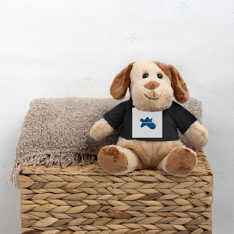 Gute Vibes Blau Logo Chien en peluche Helge MiniFeet®
