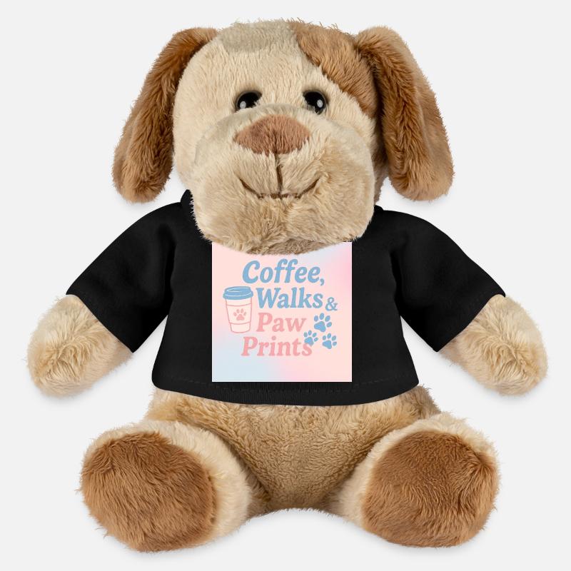 Kaffee, Spaziergänge & Pfotenprints - MiniFeet® Hund Helge - Schwarz