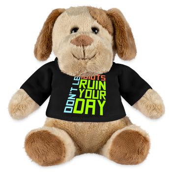 Don't Let Idiots Ruin Your Day Funny Sarcastic - MiniFeet® Dog Helge - black - Front