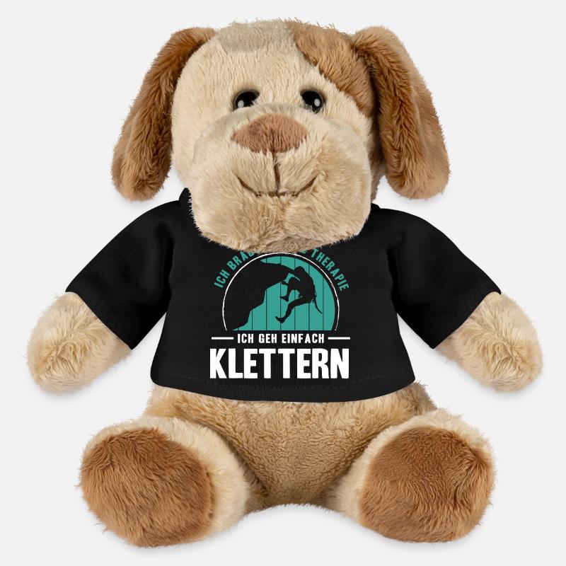 Bouldern Geschenke Klettern Kletterer Boulderer - MiniFeet® Hund Helge - Schwarz
