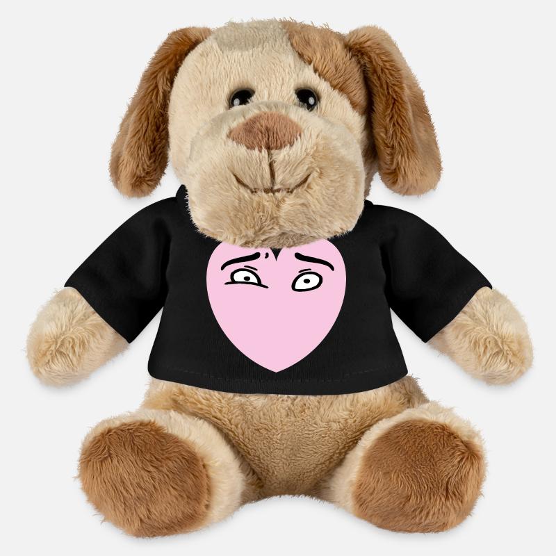 Herzaugen - MiniFeet® Hund Helge - Schwarz