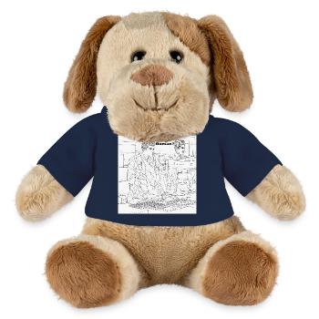 Human or robot - MiniFeet® Dog Helge - french navy - Front