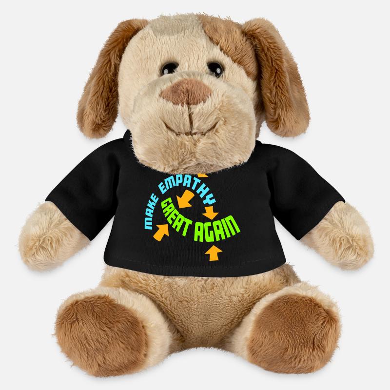 Make Empathy Great Again Politisch Statement Hoffn - MiniFeet® Hund Helge - Schwarz