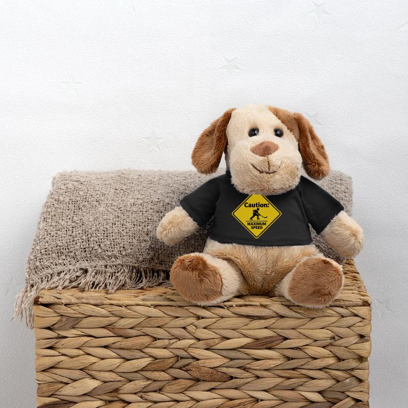 Caution Maximum Speed Eishockey Warnschild MiniFeet® Dog Helge