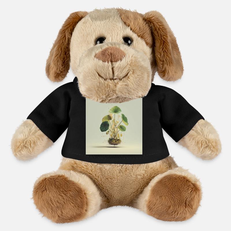 TechnoPflanze: Goldene Knoten - MiniFeet® Hund Helge - Schwarz