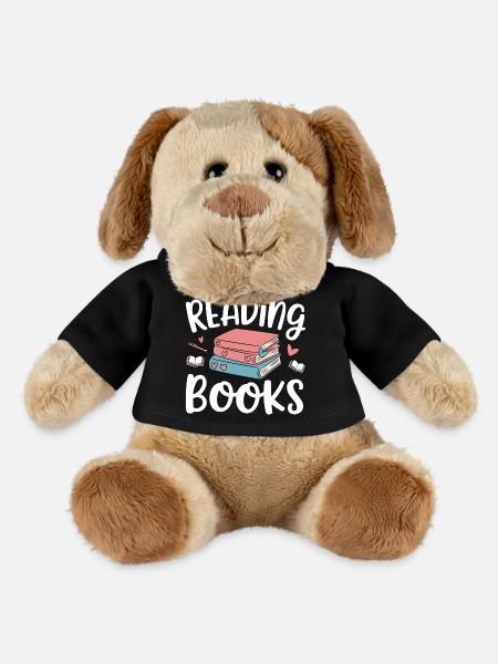 Reading Books - MiniFeet® Dog Helge - black