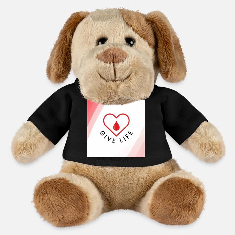 Schenken Sie Leben: Blutspenderherz - MiniFeet® Hund Helge - Schwarz